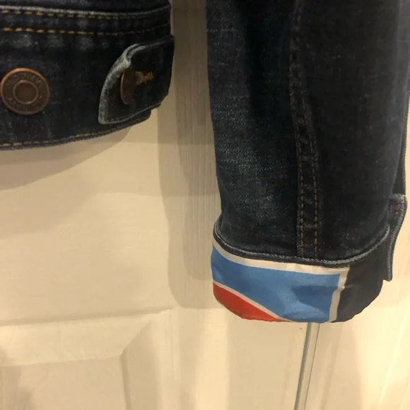 Upcycle Denim Jean Jacket M - Picture 6 of 9